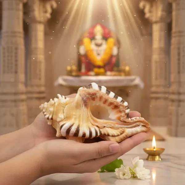 Shri Ganesh Shankh – Original Natural Ganesha Conch