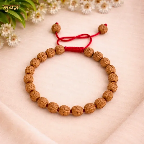 6 Mukhi Rudraksha Bracelet – Super Quality | For Willpower & Focus